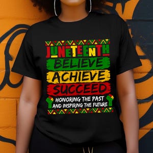 Glauben, erreichen, erfolgreich PNG, Juni Monat der schwarzen Geschichte, Black Lives Matter Shirt Design, 1865 Afro Amerika Png, Junteenth Karte Png