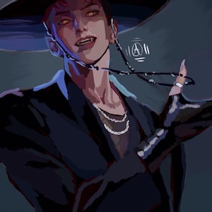 Kpop demon hunters Saja Boys Abby Print :3