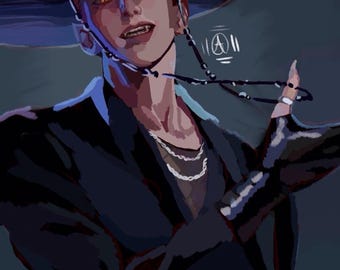Kpop demon hunters Saja Boys Abby Print :3