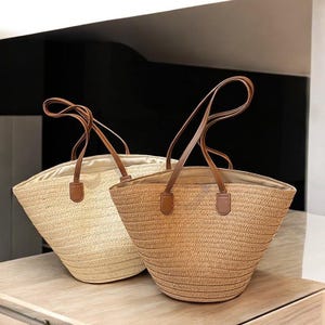 Große Kapazität Stroh gewebte Umhängetasche/Sommer Strand Tote Handtasche/Luxus Designer Handtasche/Damenhandtasche Stroh Geldbörse/ handgefertigte Tasche Geschenk
