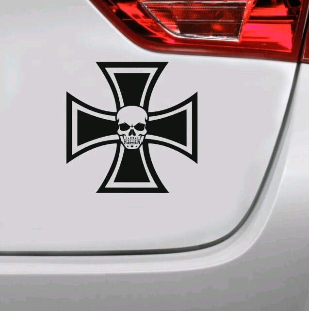U24 Aufkleber Eisernes Kreuz mit Adler Deutschland 18 x 18 cm Autoaufkleber  Sticker Konturschnitt : : Auto & Motorrad
