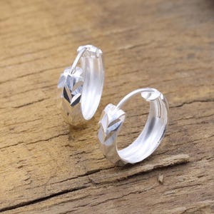 Dainty 925 Sterling Silver Huggie Hoop Earrings