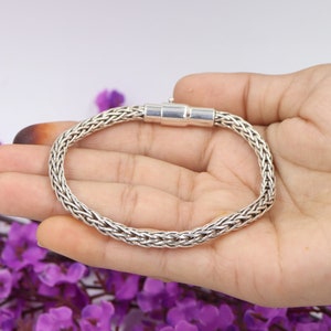 Bracelets For Men, Solid Silver Bracelet, Byzantine Chain Bracelets, Gift For Men, Handmade Bracelets for Him, Best Gifts For Men