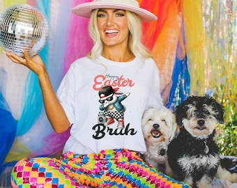 CAMISETA DE FELIZ PASCUA - Camiseta de Feliz Pascua, Camiseta de Conejito de Pascua, Camiseta de Pascua para Mujer, Lindo Traje de Pascua, Camiseta del Día de Pascua, Regalo de Pascua