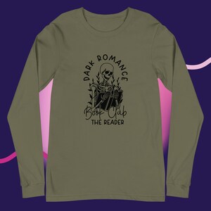 Dark Romance Book Club the Reader Long Sleeve Tee