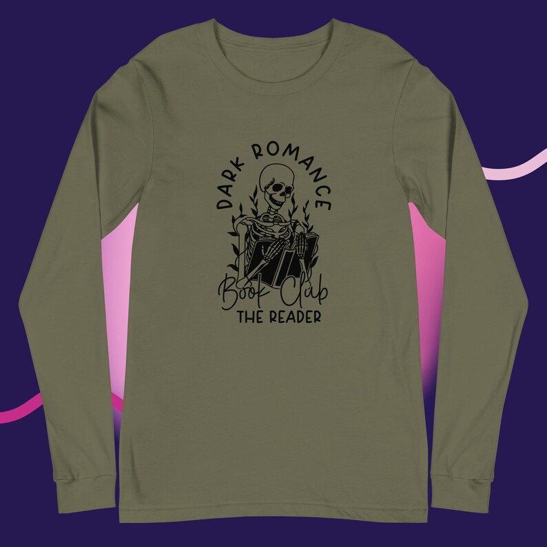 Dark Romance Book Club the Reader Long Sleeve Tee