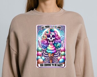 Don't Be Salty Sweatshirt | Funny Sweatshirt for Women | Don't Be A Salty Bitch | Gift for Her | Funny Sarcastic Hoodie | Morton Salt