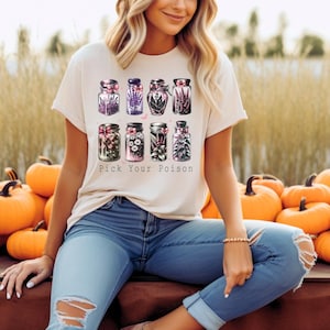 DISNEYLAND HALLOWEEN SHIRT - Disney Pick Your Poison Comfort Colors Shirt, Disney Villain Shirt, Kuzco Poison Shirt, Poison Apple Shirt Gift
