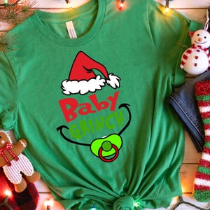BABY GRINCH SHIRT - Cute Baby Grinch Tee, Family Christmas Shirt, Christmas Gift, Funny Grinch Shirt, Grinchmas Season Shirt,Christmas Shirt