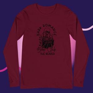 Dark Romance Book Club the Reader Long Sleeve Tee