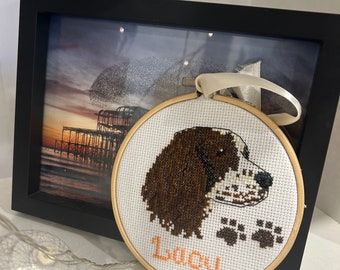 Personalised Cross Stitch Gift Hoops