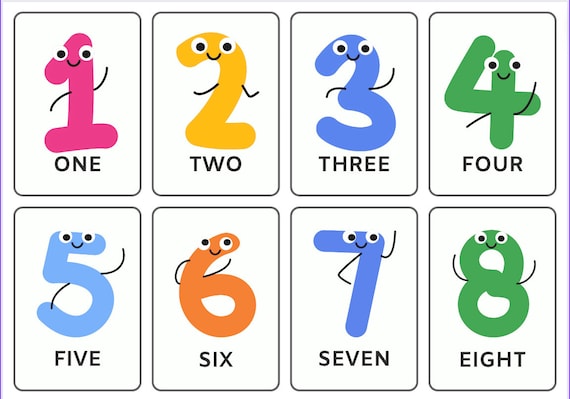 Monster Numbers Matching to Monster Friends 1-20 - Etsy