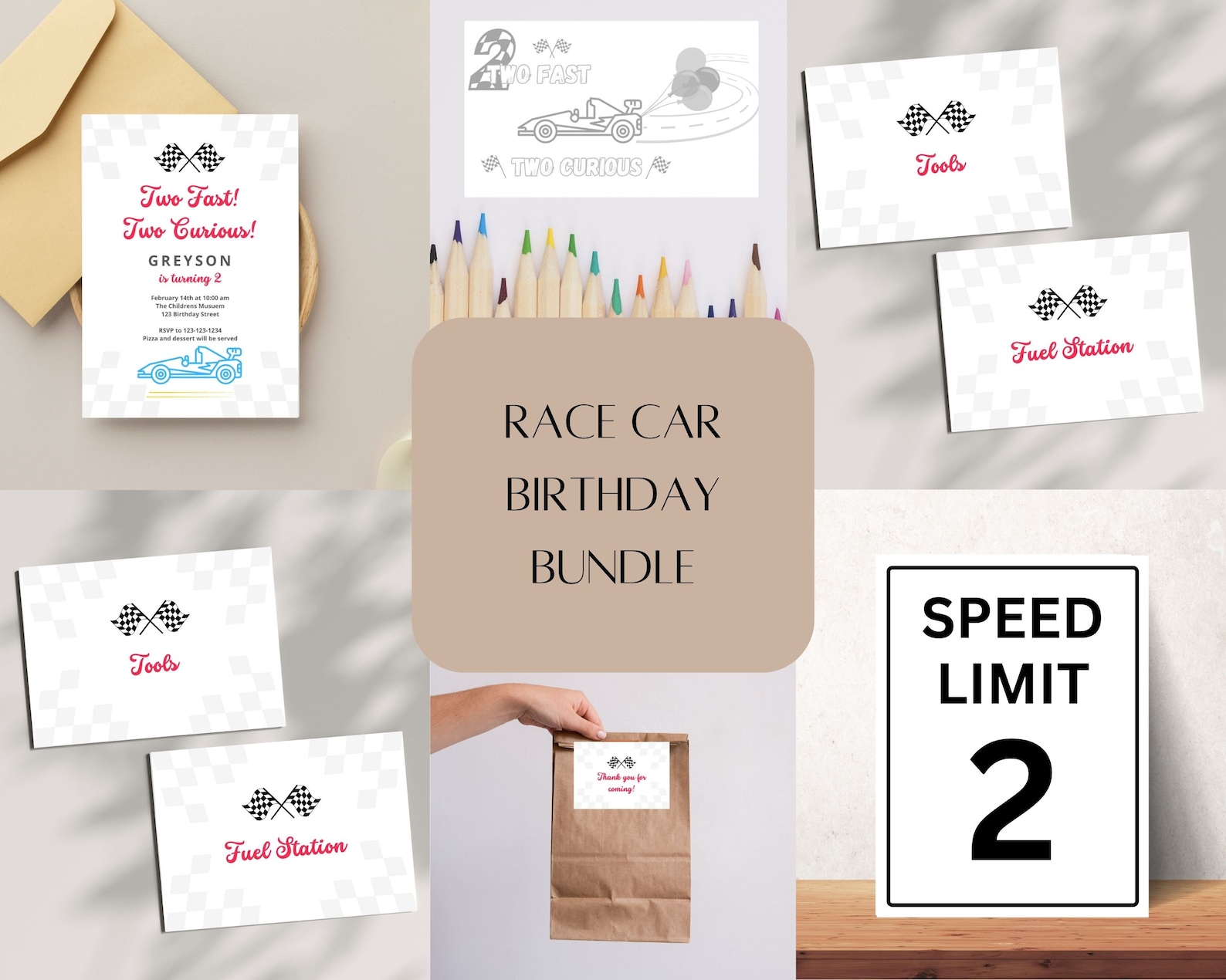 Race Car Birthday Bundle
