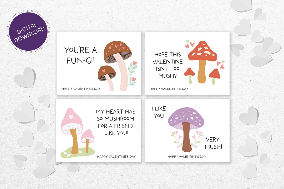 Printable Valentine's Day Cards, Classroom Valentine's Day Cards for ...
