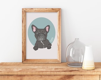 Custom Digital Pet Portrait, Custom Pet Illustration, Digital Download