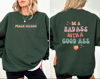 Peach Season, Gym Hoodie, Funny Gym Sweatshirt, Workout  Sweater, Women's Gym Pump Cover, Booty Gym Sweatshirt, Gym Pump Cover Hoodie,