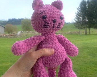 Peluche chat en crochet