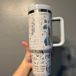 Swifties 40oz gegraveerde beker SVG, lasergegraveerd, digitale download, bekeromslag voor roterende laser, naadloos patroon voor 40oz beker