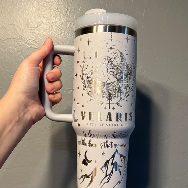 Velaris City of Starlight 40oz Becher Gravur wrap SVG download Acotar Velaris City Of Starlight 40oz Becher Png Acotar Geschenk für Leser