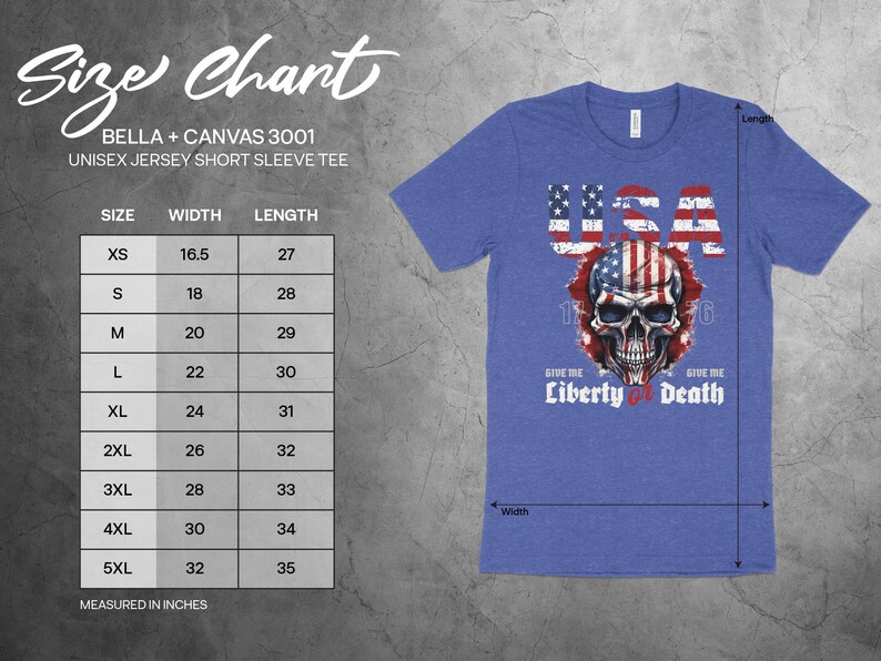 American Flag Skull T-Shirt: Patriotic Graphic Tee Heather Royal