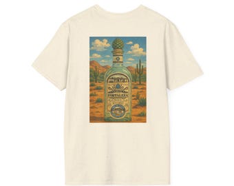 Tequila Fortaleza  Unisex Softstyle T-Shirt, Agave Connoisseur, Stylish Threads for Tequila and Agave Lovers, Graphic Tee, Mexican Heritage