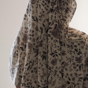 Floral Printed Jersey Hijab