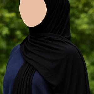 Jersey hijab for women, Muslim headscarf, soft stretchy hijab for daily wear

Plain jersey hijab, breathable modest head wrap, perfect for work or prayer

Non-slip stretch jersey hijab, easy to style Muslim head covering

Everyday jersey hijab, comfortable and elegant modest fashion accessory