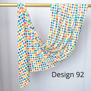 Polka Dot One Sided Printed Jersey Hijab Design 90-97 Design 92