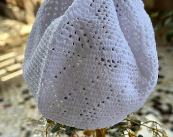 Premium Quality Soft Handmade White Kuwaiti Kufi With