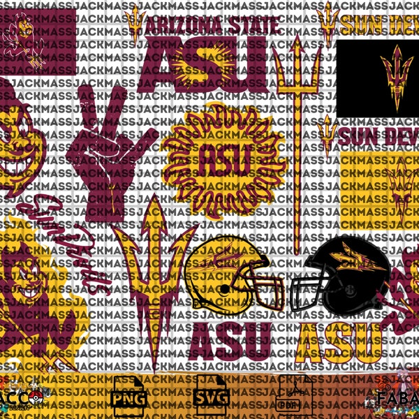 Arizona State University SVG, Football Team, Sun Devils SVG, Basketball, ASU, College, Ready For Cricut, Instant download.