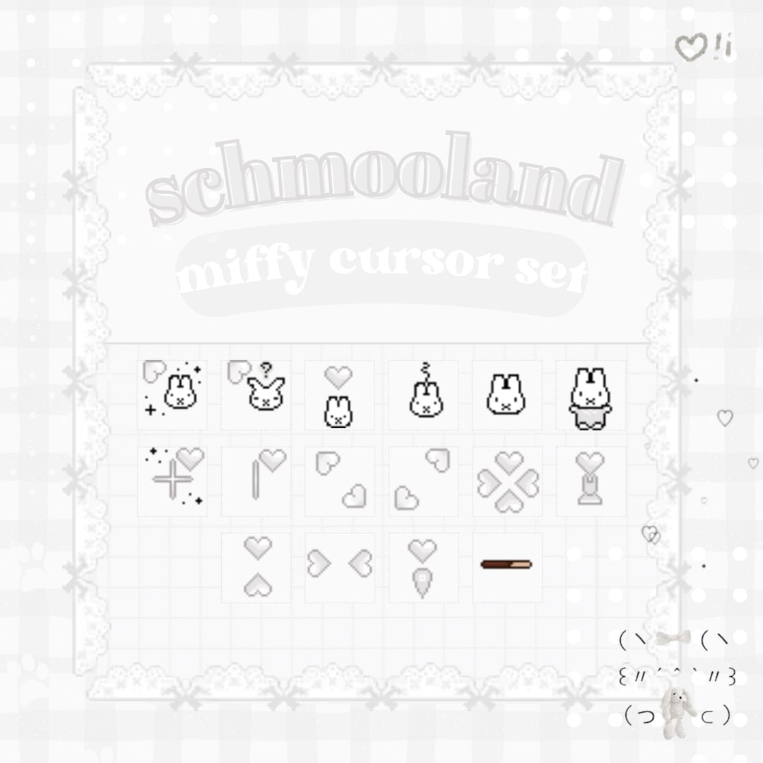 Bunny Cursor for PC Gamers | Bunny Gaming PC Cursor | White Aesthetic ...