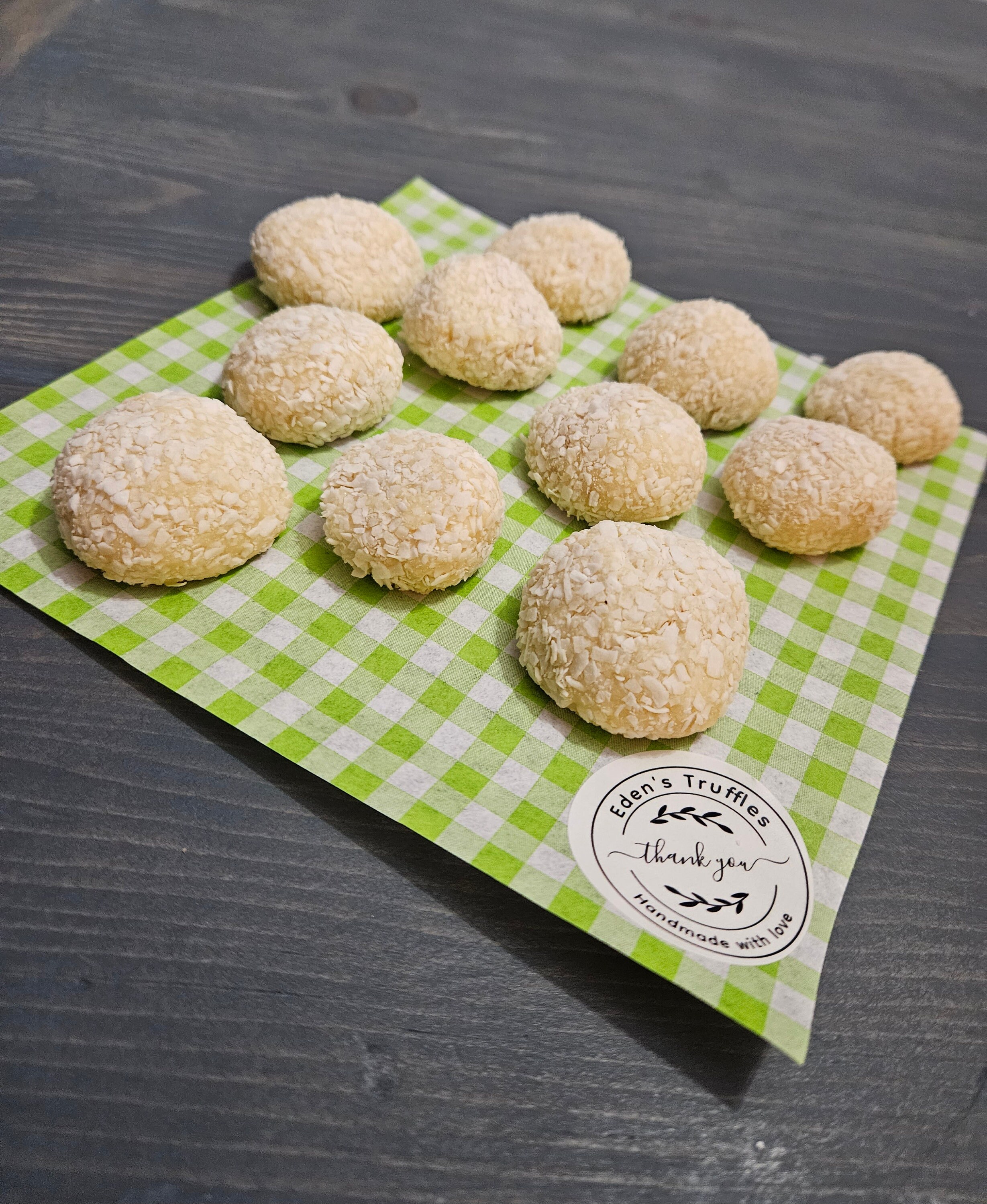 White chocolate truffles