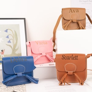 Personalized Toddler Purse: Faux Leather Mini Crossbody Bag