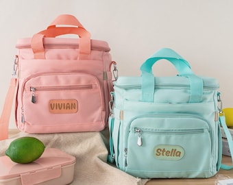 Personalized Insulated Lunch Tote Bag with Custom Name - Gift for Women