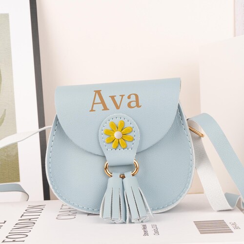 Freesya Personalized Crossbody Sling Bag For Women & Teens - Lightweight Faux Leather, Adjustable Strap, Monogram Letter - View #8