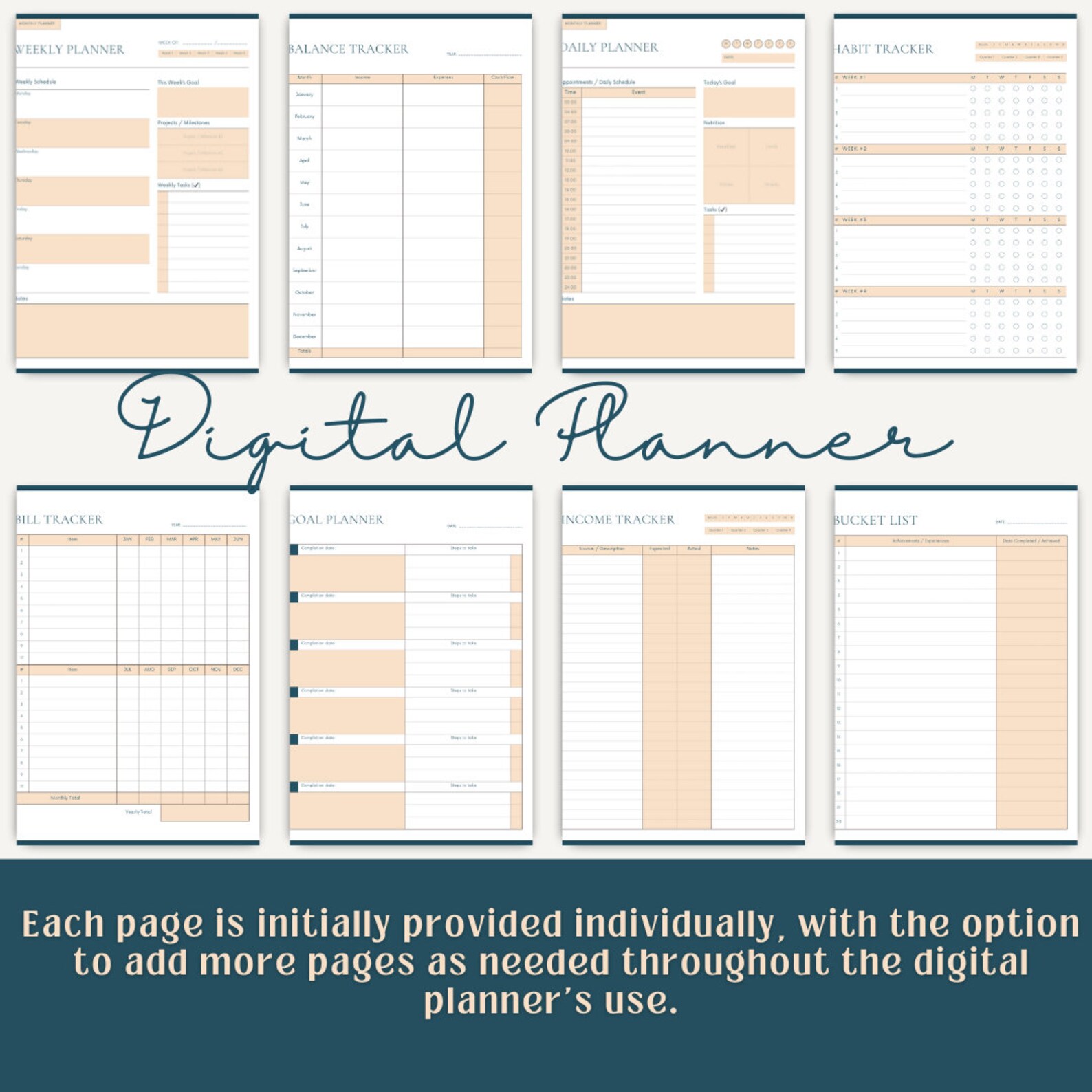 Digital 2024 Dated Ultimate Planner Goodnotes Planner Monthly, Weekly ...