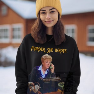 Vintage Design Murder, She Wrote Sweatshirt, Angela Lansbury Sweater, Jessica Fletcher Sweatshirt