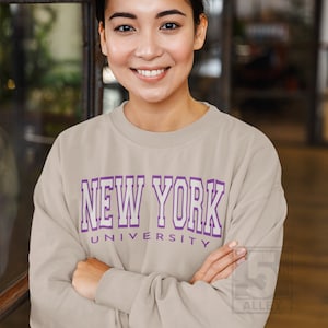 NYU Sweater, New York University Crewneck Sweatshirt