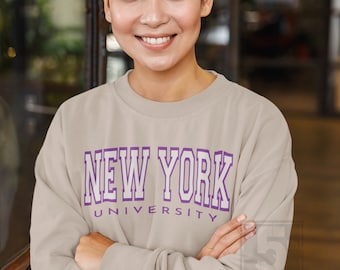 NYU Sweater, New York University Crewneck Sweatshirt