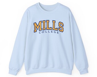 Mills College Sweatshirt Mills Crewneck Sweater Etsy