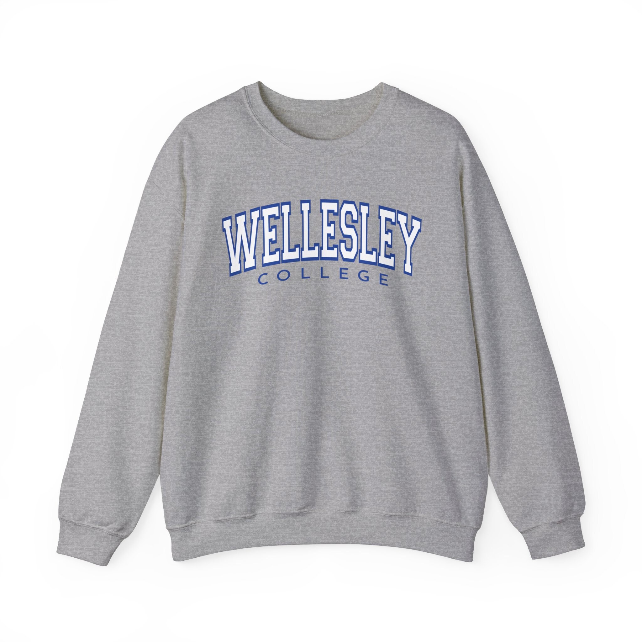 Wellesley College Crewneck Sweater, Wellesley Sweatshirt, WC