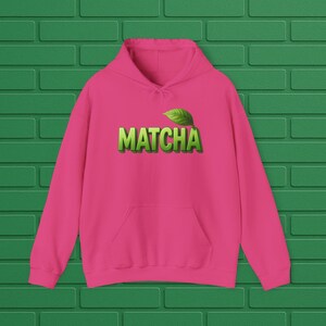Matcha Liebhaber Unisex Hoodie | Gemütliches Sweatshirt für Tee-Liebhaber | Perfektes Geschenk für Teeliebhaber, Grüner Tee Bekleidung, Entspannungsausrüstung,