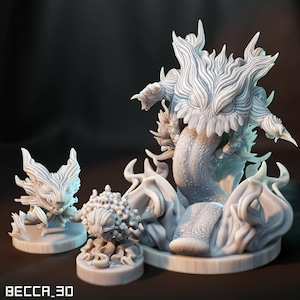 Kaijumon Poison ghost 3d printed miniature