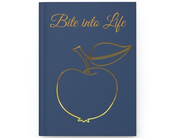 Hardcover Notizbuch Matt: Bite in Life Journal