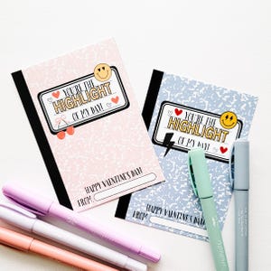 Highlighter Valentine Printable, Highlighter Valentine Cards, Tween ...