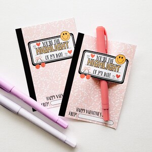 Highlighter Valentine Printable, Highlighter Valentine Cards, Tween ...