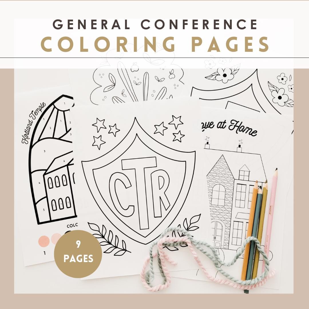 LDS Coloring Pages, General Conference Coloring Pages, CTR, Fruits of ...