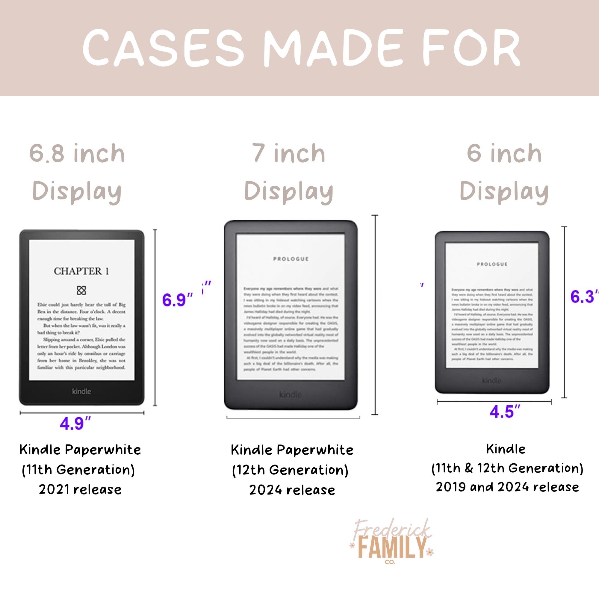 Kindle Case, Paperwhite Kindle Cover, Kindle Cover, E-reader Protective Case