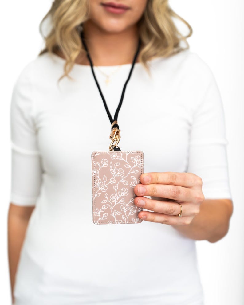 Portatarjetas de identificación, carrete para credenciales de enfermera, cordón para credenciales de profesor, carrete para credenciales, portatarjetas de identificación para el trabajo, regalo para enfermera, regalo para profesor imagen 16