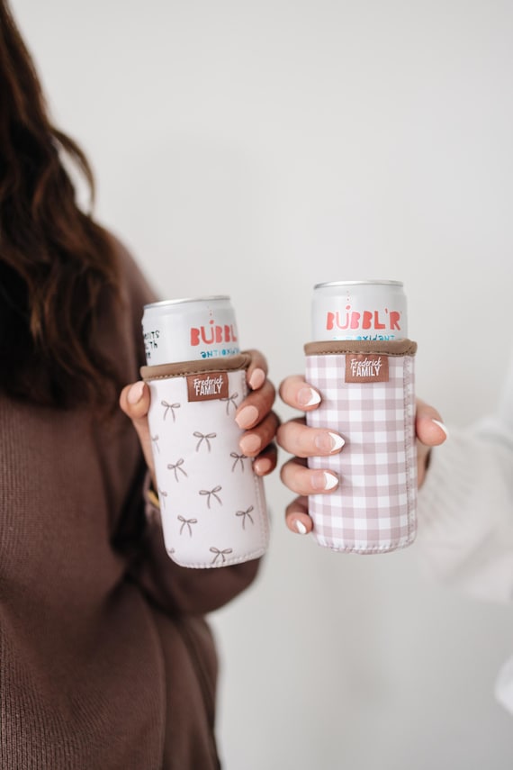 Slim Can Drink Sleeves- Reusable Coolers, 12oz Skinny Can Holder for Seltzer Energy Drinks